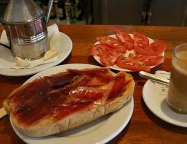 typical Seville breakfast
